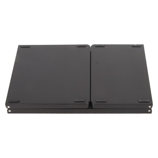 3-fold trådløst tastatur med touchpad, foldbart til tablet smartphone, indbygget batteri B089T sort