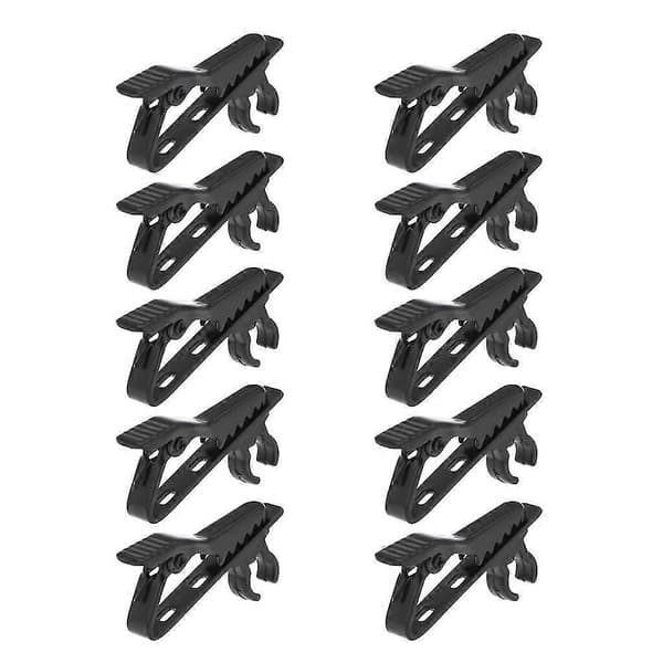 Lavalier Microphone Clips Replacement Kit Metal Clip for Online Teaching Video 10  pcs