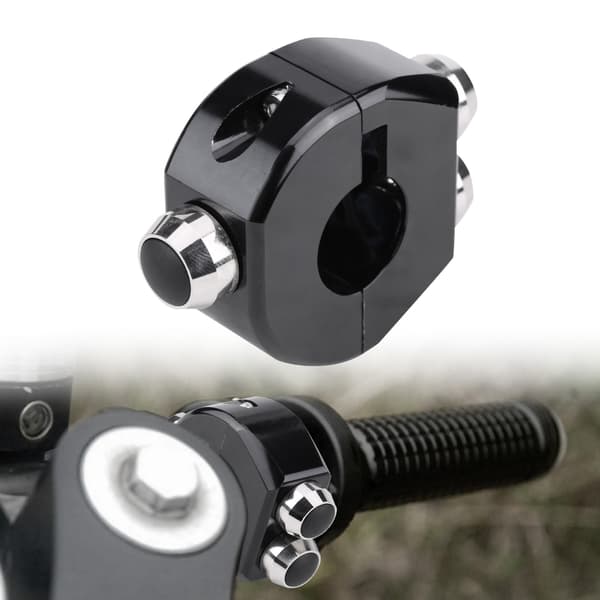 CNC Aluminium Legering 22mm Motorcykel Styr Momentary Latching Switch Reset Knap Sort