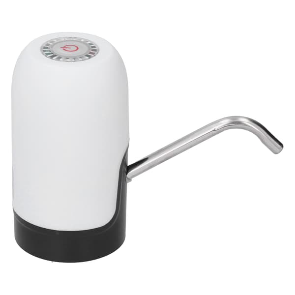 Bärbar USB-laddande elektrisk vattenflaskdispenserpump set vit