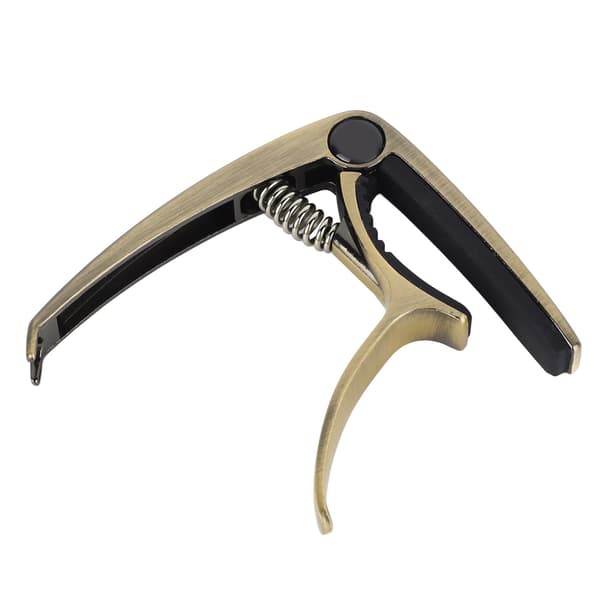 Gitarr Capo Metall Justerbar Fjäderspänning Capo för Akustisk Elektrisk Ukulele Bas Brons