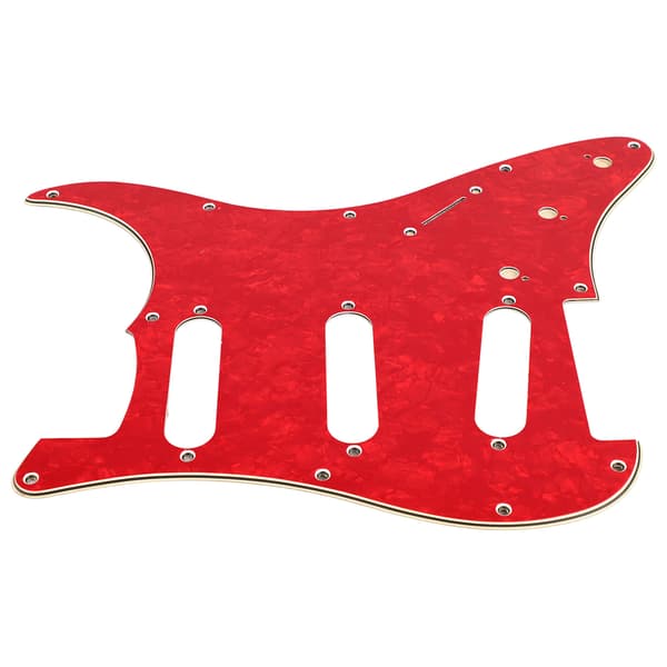 Gitarrplektrumskydd Ersättning Aluminiumfolie Skärmning PVC Repskydd Gitarrskyddsplatta GSSS36