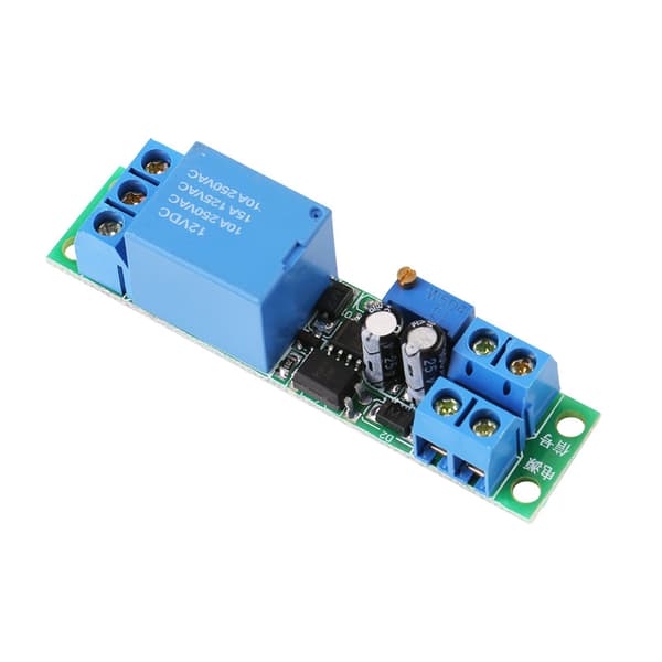 DC12V Justerbar Signal Trigger Stäng Av Fördröjning Timer Relä Modul