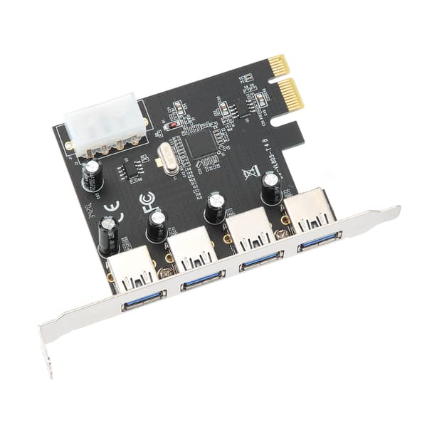 4 Port USB 3.0 PCIe Kort Konverter NEC Adapter