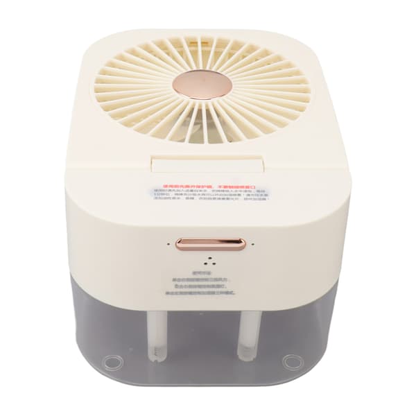 USB C Bord Luftfugter Ventilator 5V 2.5L Dobbelt Spray 3 Hastigheder Bærbar Mini Luftfugter til Soveværelse