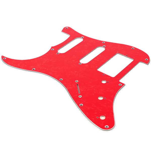 Elgitarr Plektrumskydd PVC Plastskydd Repskydd Frontplatta Panelöverdrag Instrumenttillbehör Röd Pärlfärg GSSH67