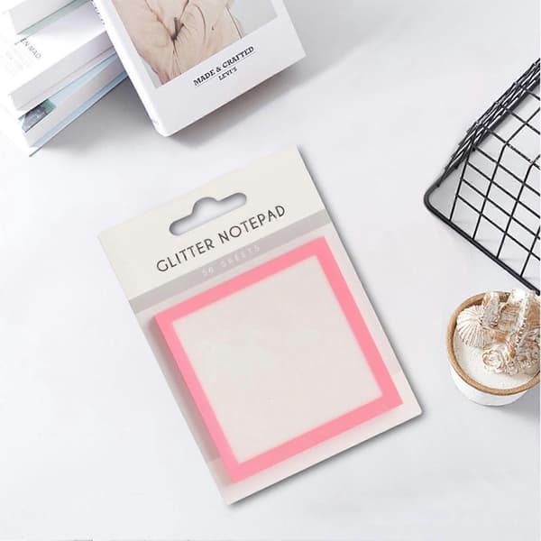 Gennemsigtige Sticky Notes Perfekt til Studie, Arbejde, Boligindretning, Håndværksartikler Green