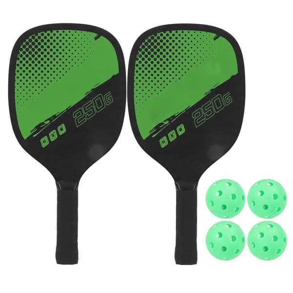 Bærbart Pickleball Sæt 2 Bat 4 Bolde Opbevaringstaske Udendørs Sport