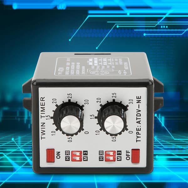 Knappkontroll Tidsbrytarrelä På Av Timer Multi Sektion ATDV NE AC110V 220V