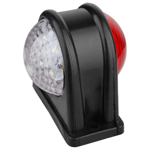 8 LED Rød Hvid Rund Kant Lys 10-30V