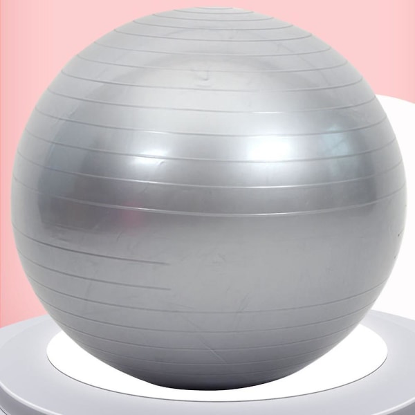 Träningsboll, stabilitetsboll för hemmet, yoga, gymboll, fysioboll, schweizisk boll, sjukgymnastik Silver 55CM