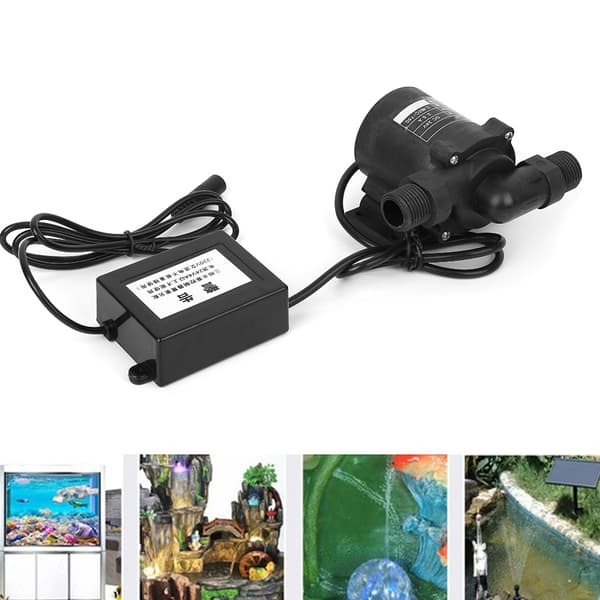 24V T50 Trefas Borstlös Mini Dränkbar Vattenpump Vattentät Booster