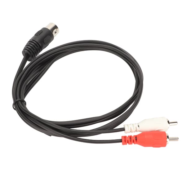 5 Pin DIN Han til 2 RCA Han Kabel PVC Dækning Lydforbindelse til CD Afspiller VCR DVD Phono LD