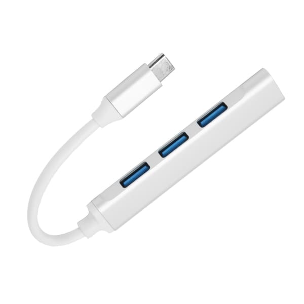 4 i 1 USB C Hub-adapter med 4 porter OTG Multifunksjonell dokkingstasjon-splitter