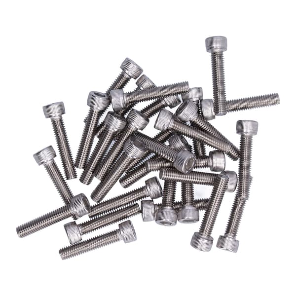 30 stk. M6 304 Rustfrit Stål A2-70 Hex Socket Cap Head Bolte DIN 912 M6x30