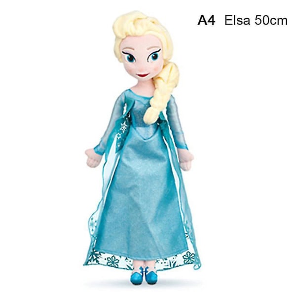 1kpl 30/40/46/50cm Frozen Anna Elsa Olaf Dolls Lumikuningatar Prinsessa täytetty pehmo Elsa 50cm