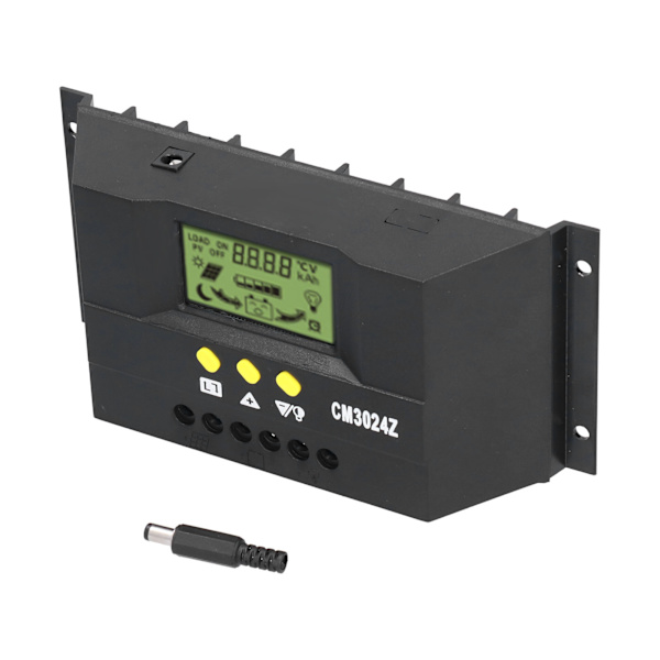 CM3024Z PWM Solar Charge Controller LCD Display 12V 24V 30A Intelligent Solpanel Regulator