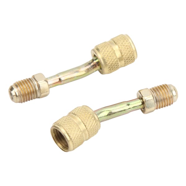 2 stk. Universell Lade Vakuumport Adapter R410A 1 4 til 5 16 Konverter for Mini Split AC