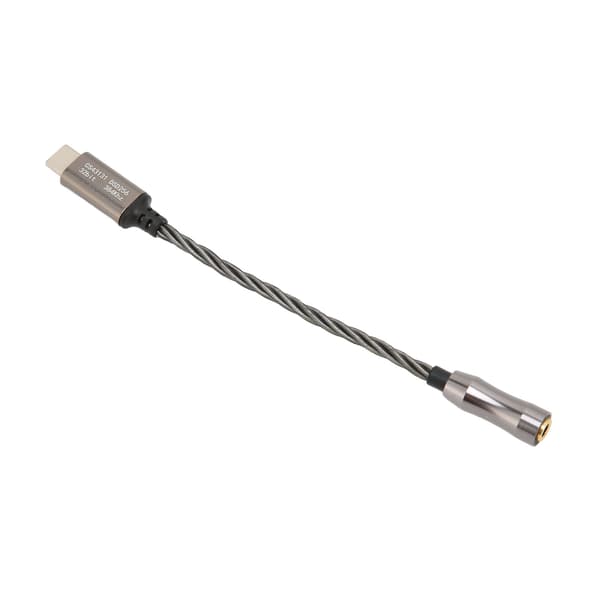 Typ C till 3,5 mm Hörlursförstärkare 15 cm 5,9 tum 120 dB Android PC Cool Gray