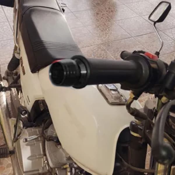 Motorcykel Styr Endepropper Aluminium Legering Greb Tilbehør Sort 1 Par