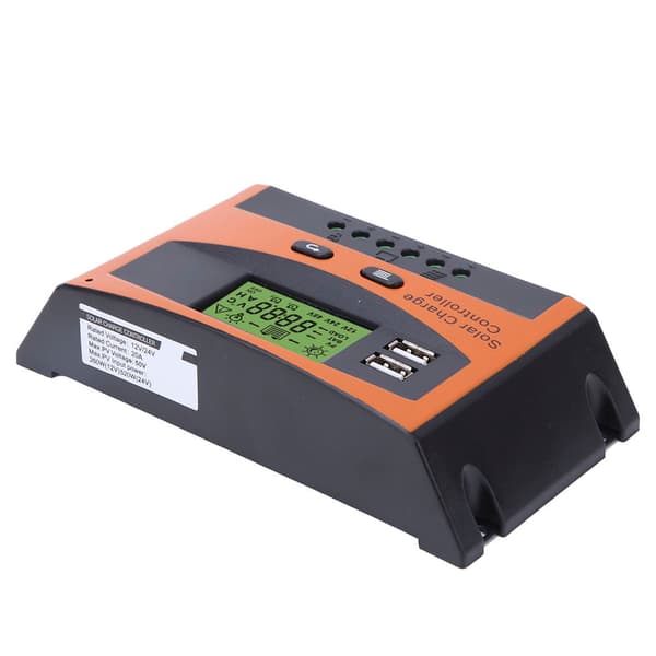PWM Solar Charge Controller 12V 24V Automatisk Identifikation 20A Solpanel Regulator