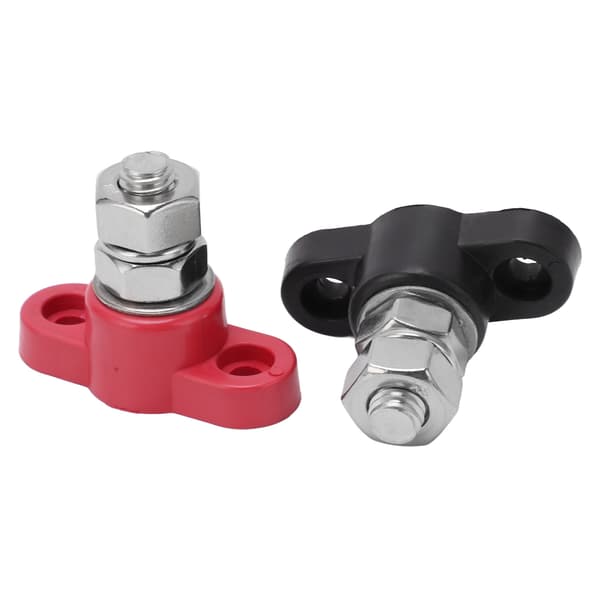 Strømfordelingsblok M8 Studs 2 Farver Robust Nem Installation Solcelle Lastbiler Busser DC 48V