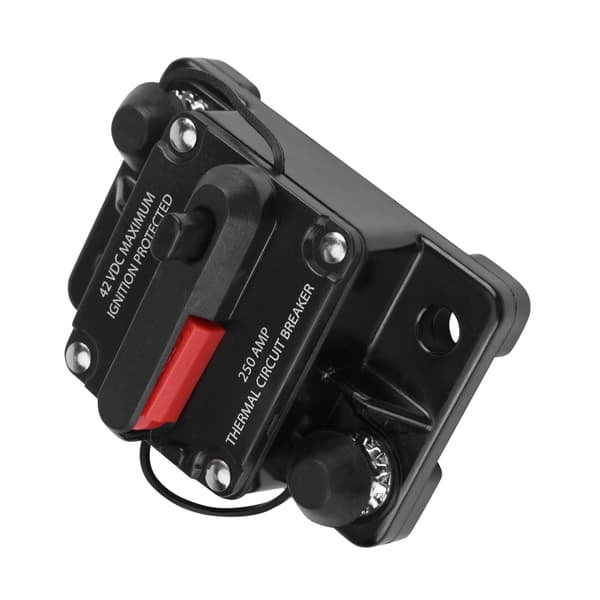 DC12V-42V Bil Stereo Audio Inline Afbryder Manuel Nulstilling (250A)