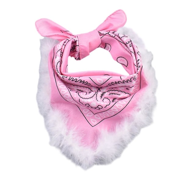 Cashew kukka bandana höyhenhuinalla solmittava pään kääre kuumille tytöille Pink