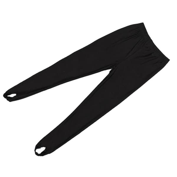 Dansetights for barn, svart, elastisk, pustende, atletisk, leggings for gutter og jenter, størrelse 150 90