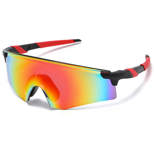 Cykelglasögon - Vindtäta solglasögon för cykling Black Frame Red Feet