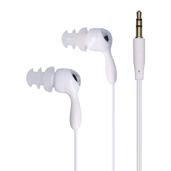 Vanntette In-Ear Bone Conduction Hodetelefoner med Utskiftbare Ørepropper for Svømming Løping Surfing Hvit