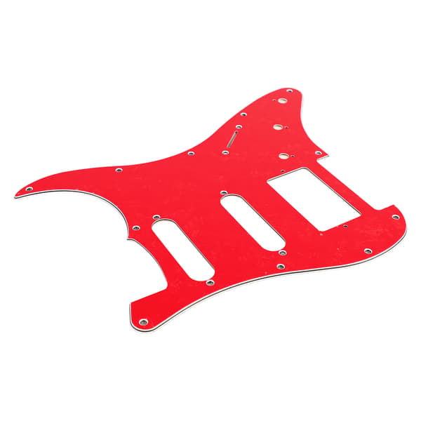 Elektrisk guitar pickguard PVC plast beskyttelsesplade ridsebræt frontplade panel cover instrument tilbehør rød perlefarve GSSH67