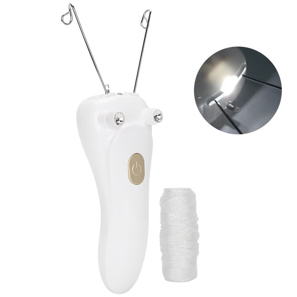 Elektrisk tråd-epilator hårfjerner USB-lading bomullstråd-epilator (vert bomullstråd USB-kabel) (gull)