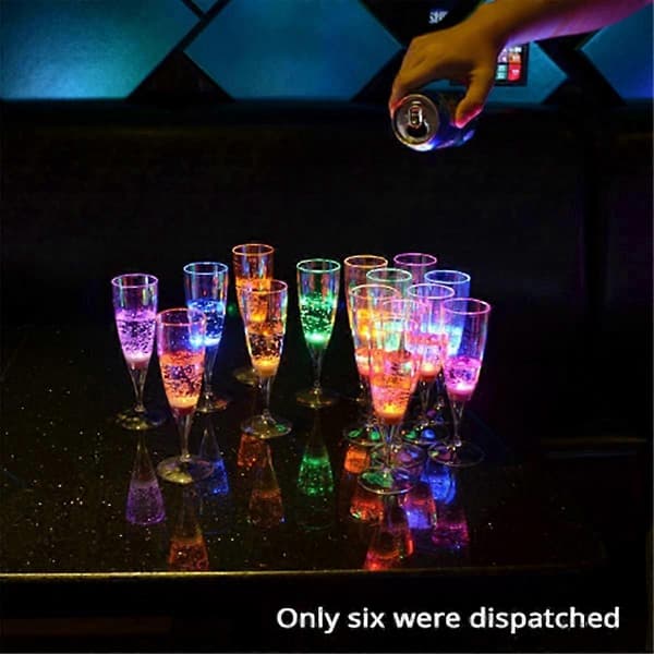 Lysende Bar Cup KTV Lysende Cocktailglass 6 stk Lysende Kopper