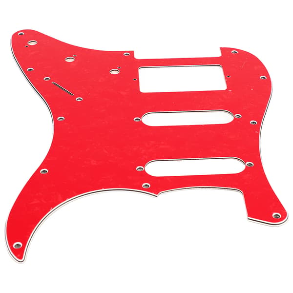 Elgitarr Plektrumskydd PVC Plastskydd Repskydd Frontplatta Panelöverdrag Instrumenttillbehör Röd Pärlfärg GSSH67