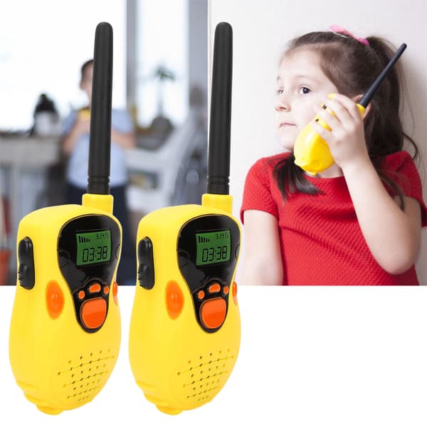 Mini 80-100M Walkie Talkies Elektronisk Radio Interphone Børne Udendørs Legetøjsgave