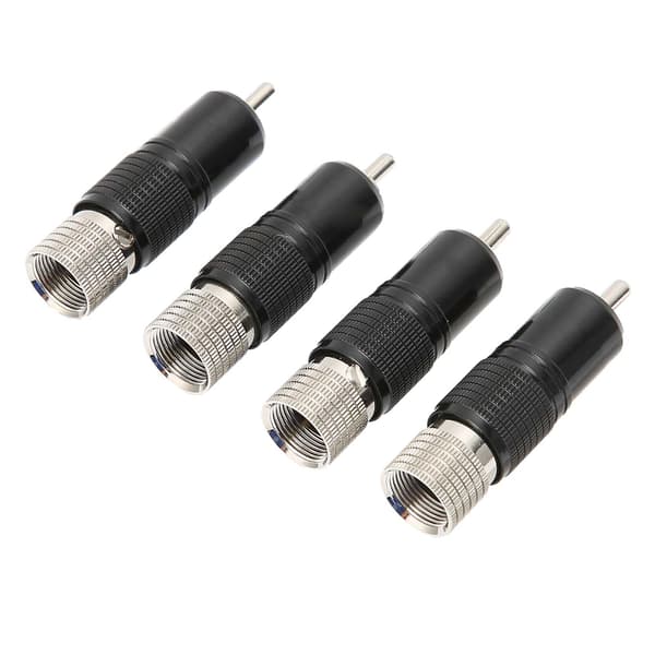 Preffair 4PCS RCA Lotusplugg Rodiumpläterad Mässing Lödfri 10MM R1738