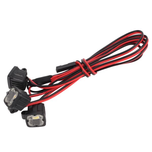 RC Frontlykt Universal 5-7.4V 4LED Hvit Lys Plastskall for 1/10 RC Crawler