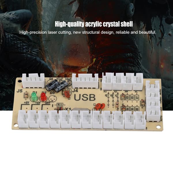 CY-822A DIY Arkadspelsknapp Joystick Enkel Rocker Set för Raspberry Pi PC Spelmaskin Blå