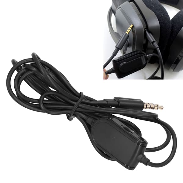 Logitech Gaming Headset-kabel med volumkontrollmikrofon