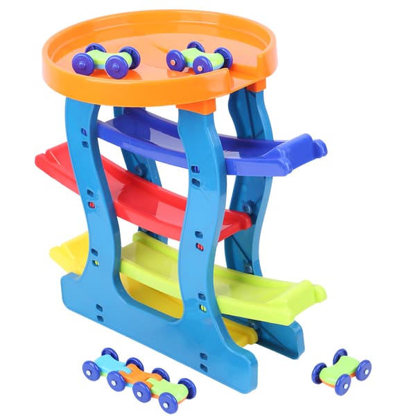 Bilbaneleker DIY Montering Barn Småbarn Pedagogisk Banebil Lekesett Stil 1