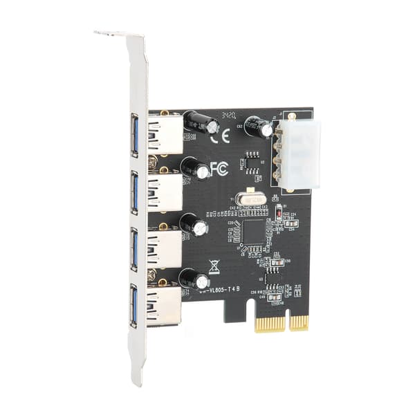 4 Portin USB 3.0 PCIe -korttimuunnin NEC-sovitin