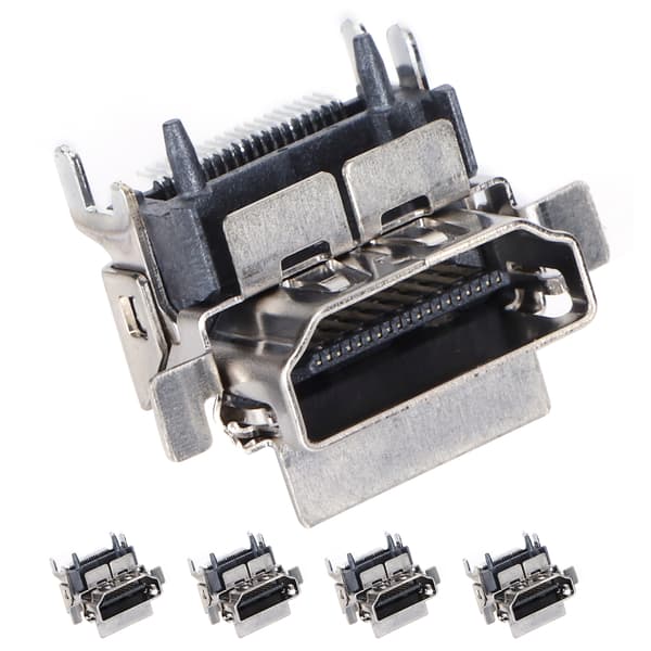 5 stk. 1080P HDMI Socket Port Interface Connector Udskiftning til Xbox One S Spillekonsol