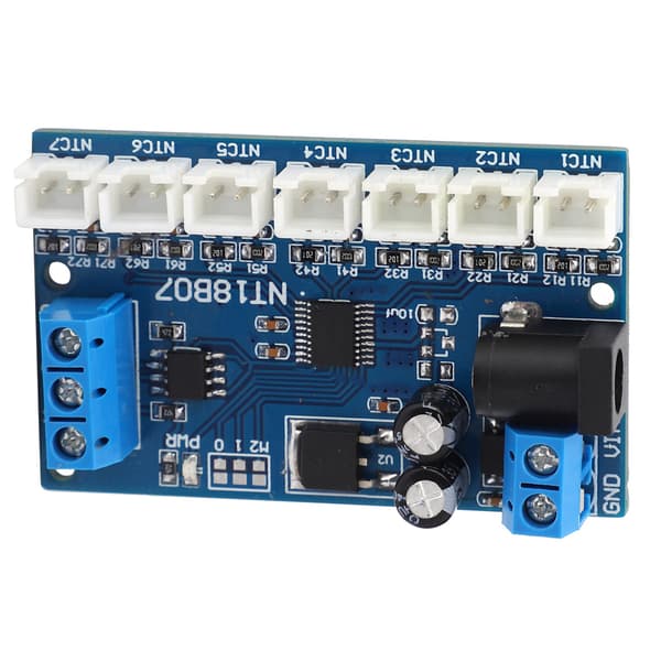 Modul NT18B07 7-kanals kort RS485 til temperatursensor papirløs optager PLC 6-24V