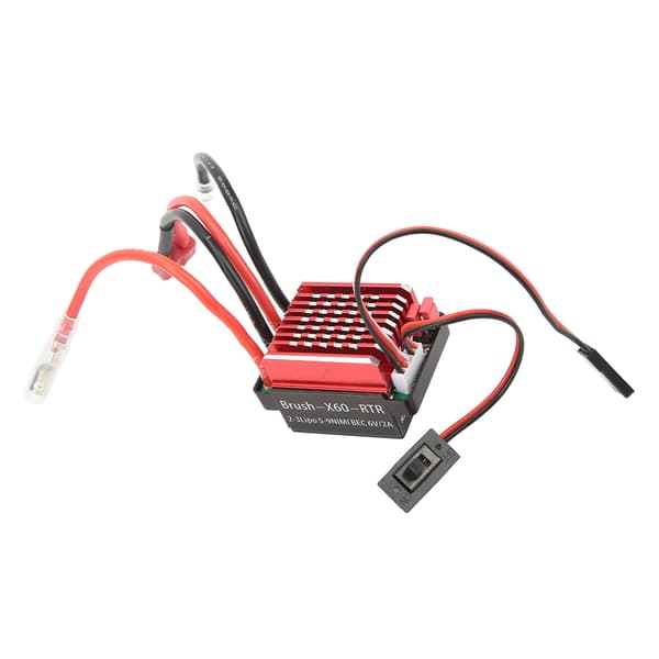 60A Børstet ESC 6V 2A Hastighetskontroller med T-plugg for Traxxas HSP Redcat 1 10 RC-biler
