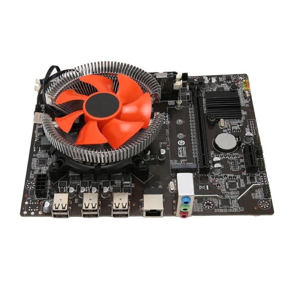 X79 Moderkort E5 2420 CPU 8G DDR3 6 Kärnor 12 Trådar Combo med Fläkt Dubbel Indikatorlampa för PC