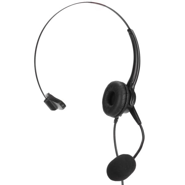 Støyreduserende headset for callsenter med mikrofon 3,5 mm justerbart volum PC-hodetelefoner