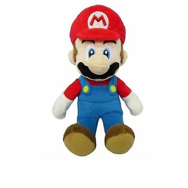 Mario Bros plyschdocka Mario Luigi mjukisdjur gosedjur 25cm-1 Red