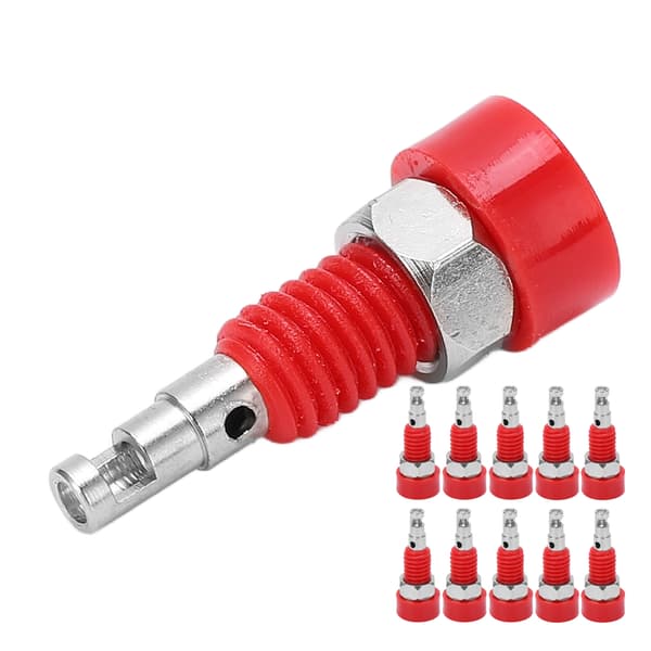 10 stk. 2 mm Banan Hun Jack Socket Connector Adapter Panel Mini Bindingsstolpe til Elektroniske Instrumenter
