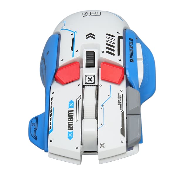2.4G Trådløs Bluetooth 3-Mode Gaming Mus 5 Justerbar DPI 11 RGB Lys til Windows Android iOS Hvid